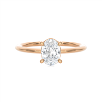 Ring Ama Woman in Rose Gold Diamante Lab Grown 0.70 Ct AMA-AN-301-16 - AMA-AN-301-16